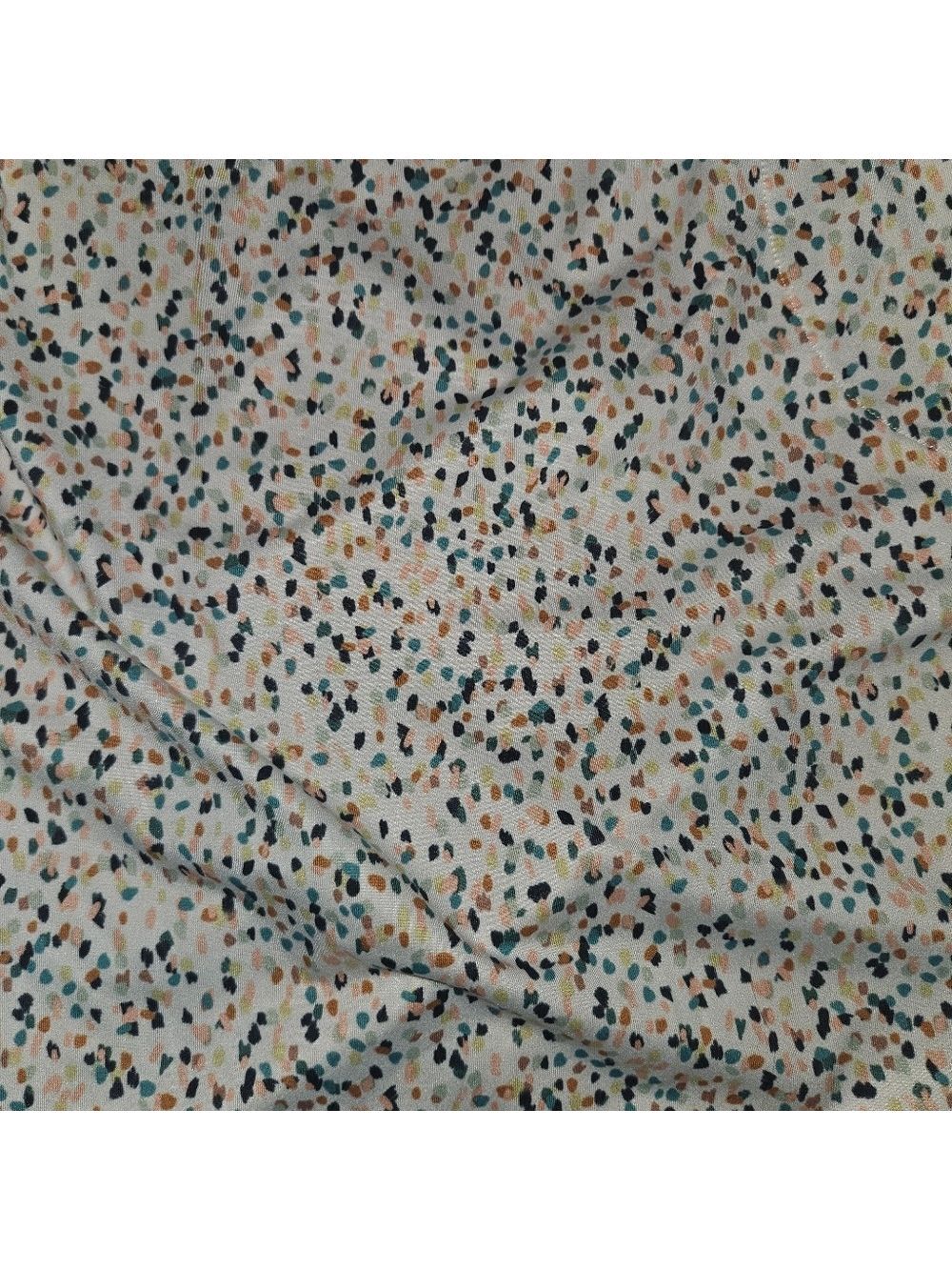 prAna Sleeveless Midi Dress L Cream Multicolor Speckled Print Sustainable - Picture 6 of 9